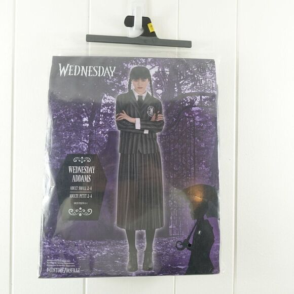 Wednesday Addams Nevermore Uniform Costume TV Series Adult Small 2-4 - Picture 7 of 10